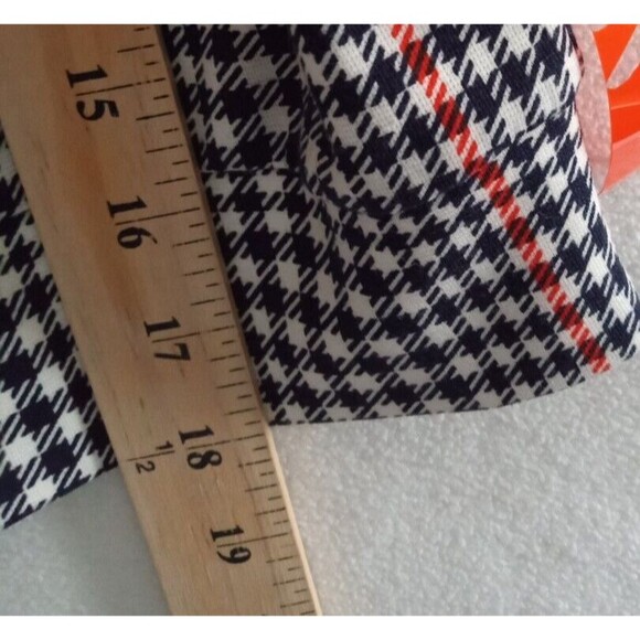 CRUSH Crop Top ABC Family Womens Large Houndstooth Plaid Long Sleeve NWT - Picture 9 of 11
